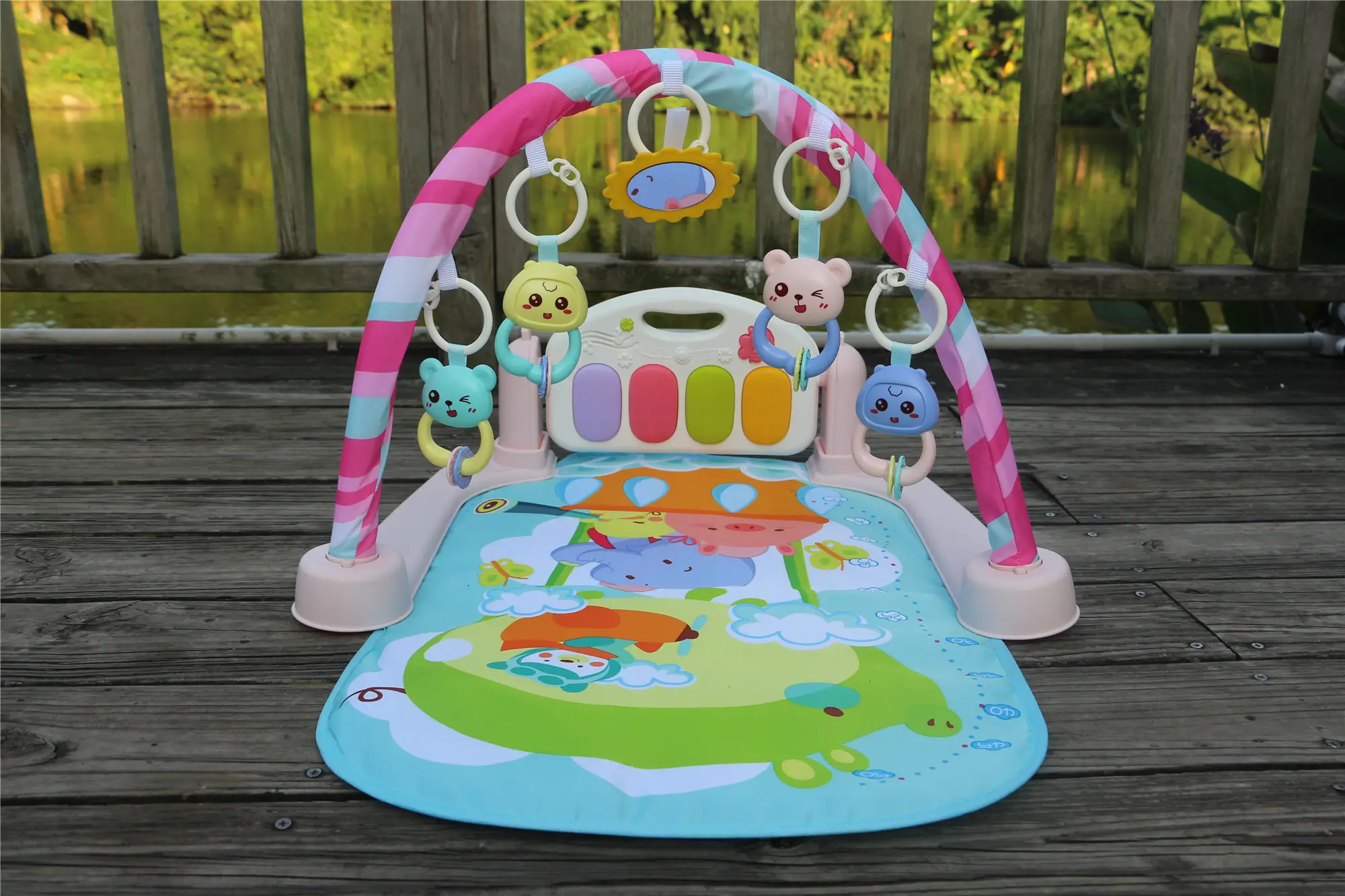 baby piano gym mat 5 in 1