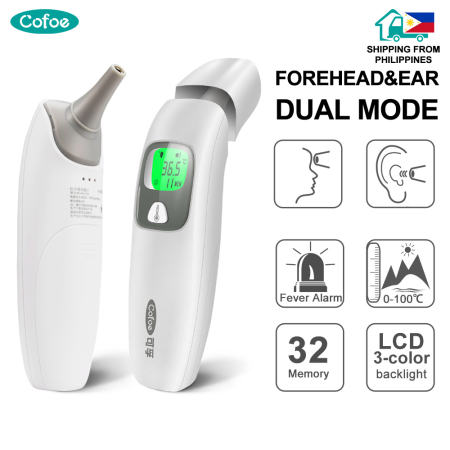 Cofoe Tri-color Backlight Digital Thermometer for Adults and Children