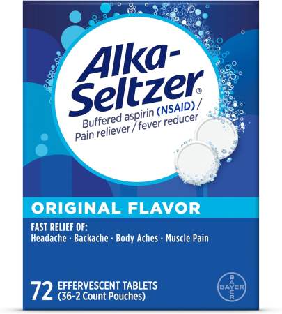 Alka-Seltzer Original Effervescent Tablets, 72-Count