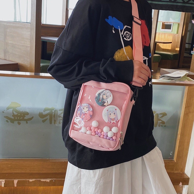 Demon Slayer Anime Sling Bag Chest Crossbody Shoulder Backpack Outdoor  Sports Daypacks Agatsuma Zenitsu Men Women Bag