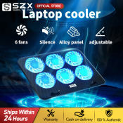 NOXIER Laptop Cooling Pad with 6 Fans, Adjustable, LED Design