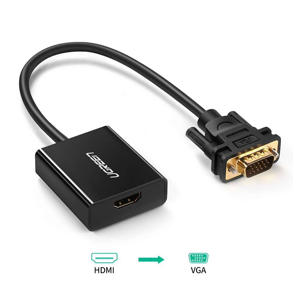 Buy Unbranded UGREEN Active HDMI Female to VGA Male Adapter Converter with  3. 5mm Audio Jack for TV Stick, Raspberry Pi, Google Chromecast, Fire  Stick, Tablet PC, Digital Camera , SLR camera