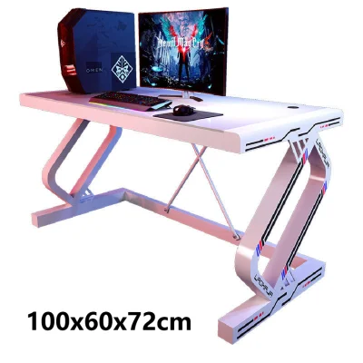 E-sports table Tempered glass computer table Study table gaming table for pc computer desk table for pc gaming (6)
