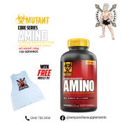 MUTANT AMINO 300 TABLETS WITH FREE MUSCLE TEE