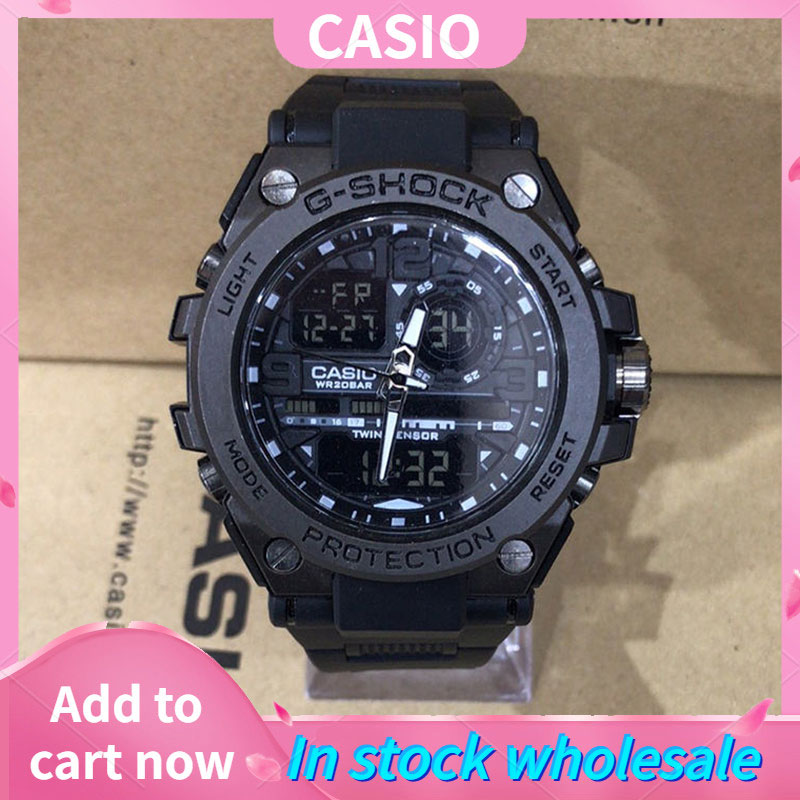CASIO G-Shock Men's Analog Digital Black Red Resin Strap Watch Mens Watch  On Sale Waterproof Watch For Men Original Watches Latest Digital Sport  Wristwatch (Water Proof) Watches For Women CASIO G Shock
