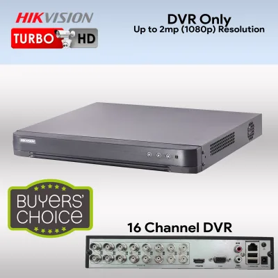 HIKVISION TURBO HD DVR 16 CHANNEL with or w/o HDD Hard Disk (500GB, 1TB, 2TB) up to 2mp(1080p) (1)