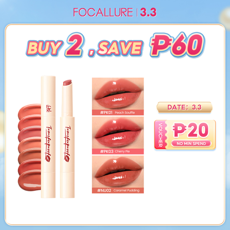 Discount on Focallure  shoes - SKU: FOCALLURE TransferproofHero Lock-shining Lip Tint Lip Glossy Lipstick Moisture Plump Glasting Meltin