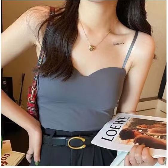 womenbra with foam Korean sexy push up bralette cotton u knitted Crop Tops #558 - Image 2