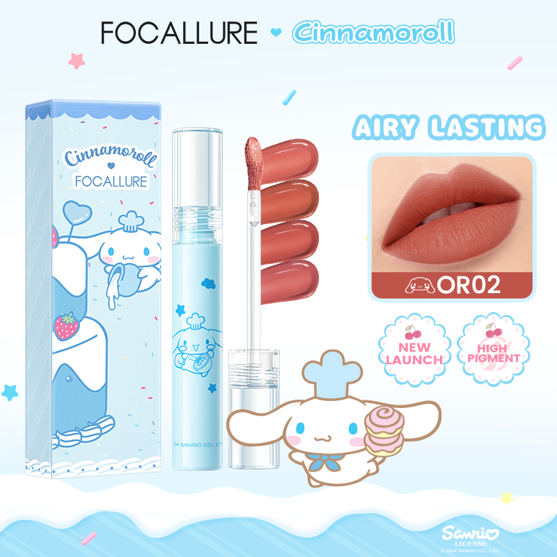 Discount on Focallure  shoes - SKU: Focallure X Sanrio Airy Liquid Matte Lip Tint Lipstick Lasting Quick Dry No Transfer Long Wear Mask-