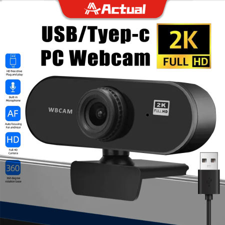 HD Webcam 1080P with Microphone for PC and Mac