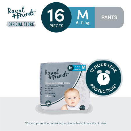 RASCAL + FRIENDS Medium Diaper Pants Convenience Pack - 16 pcs