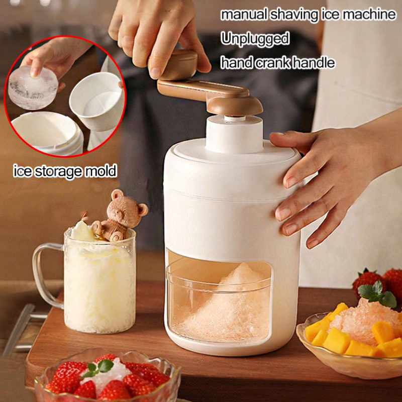 Home Manual Ice Crusher Multi-function Hand Shaved Ice Machine Ice Chopper  Kitchen Bar Ice Blenders Tools Ns2