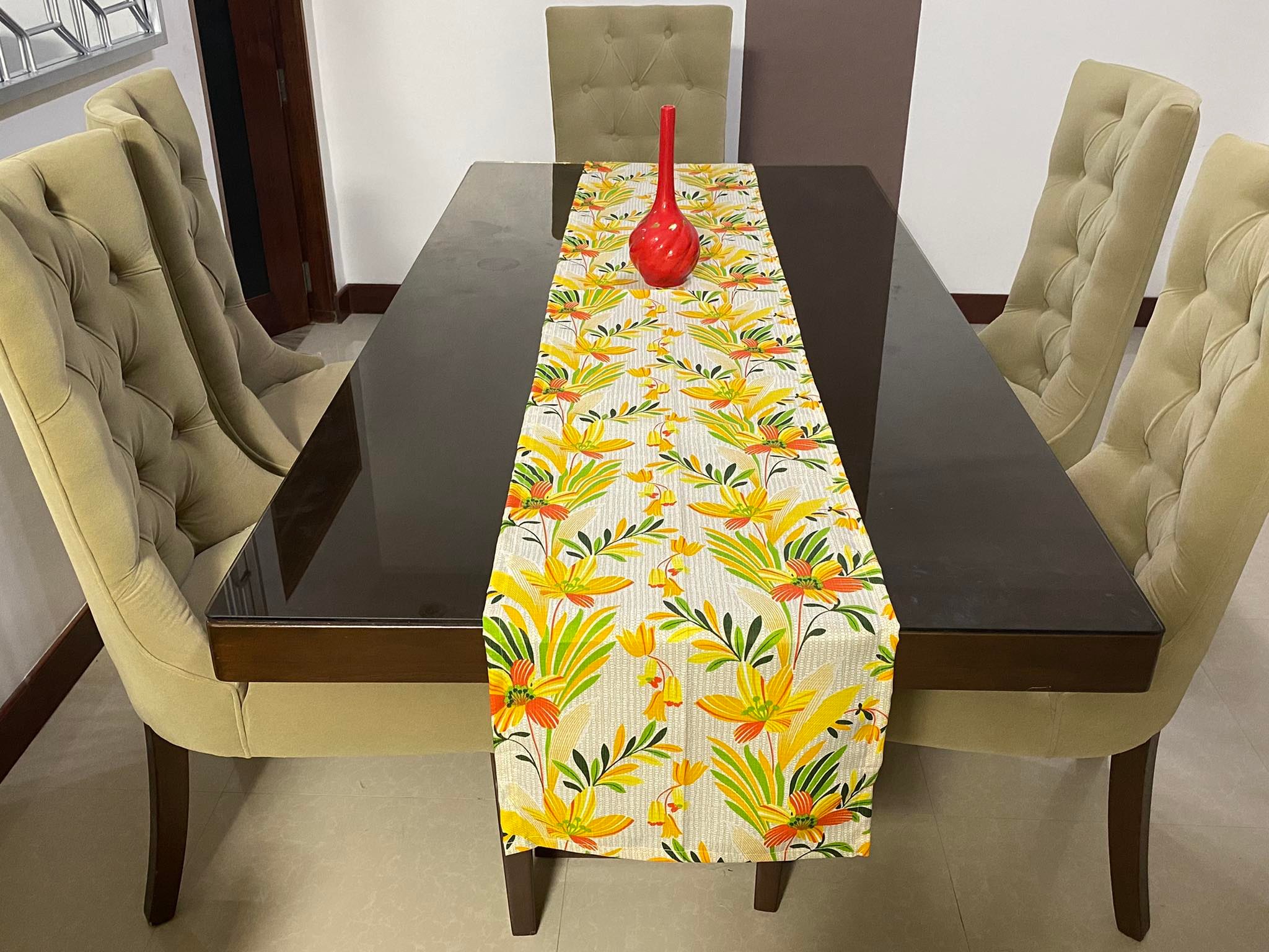Color : Red, Size : 33*150cm TABLE RUNNER Tea Table Cloth Cabinet Runner Embroidery Cotton Linen Table Cloth Modern Simple Bed Runner Bed Tail Towel 