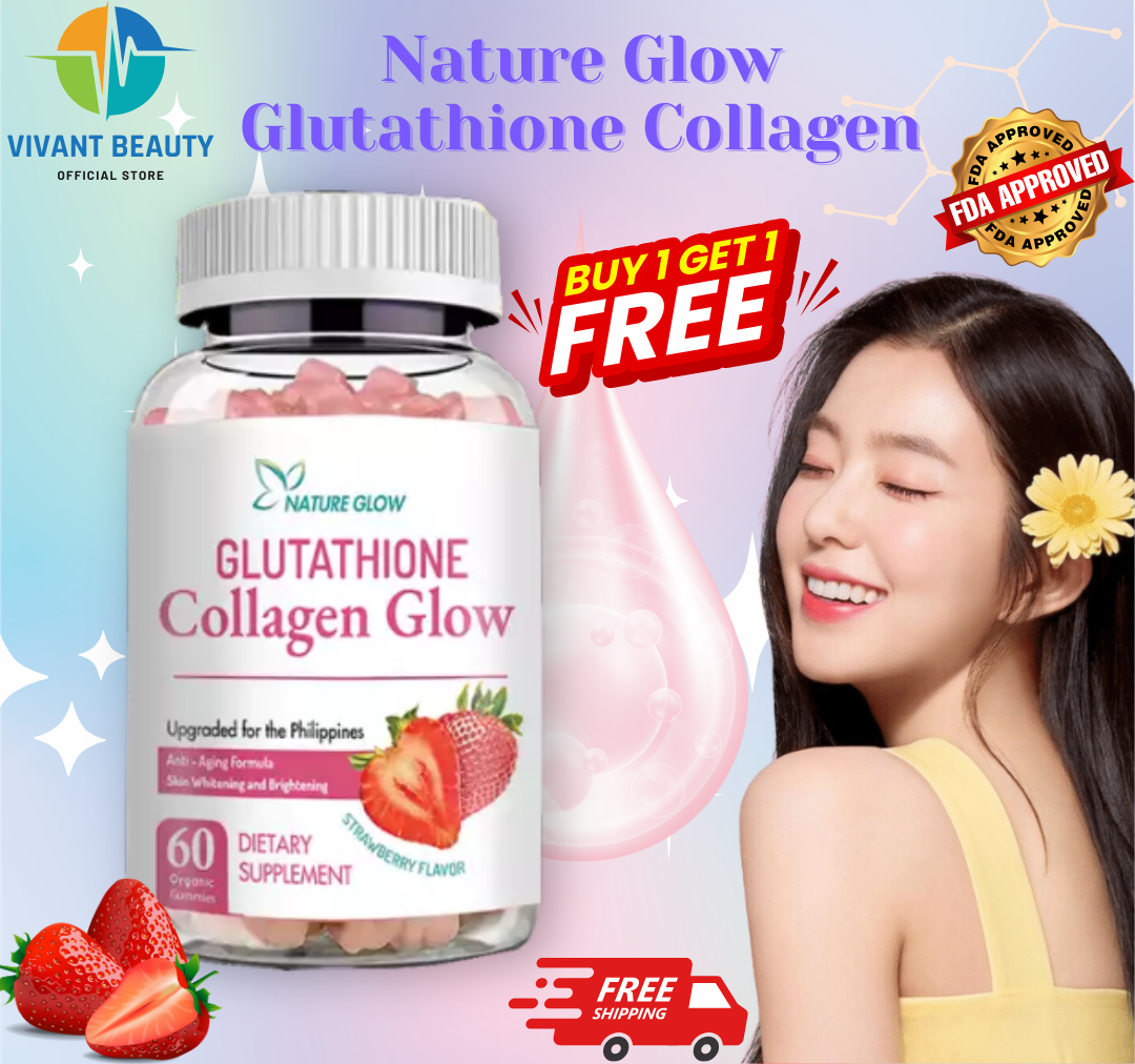 Nature Glow Glutathione Collagen Gummies - Anti-Aging Whitening Skin  Vitamins