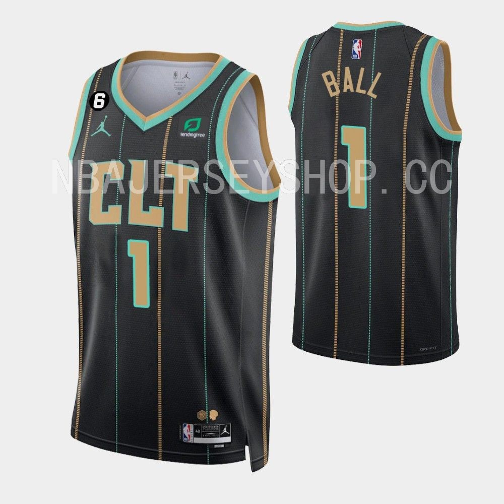 Men's Fanatics Branded LaMelo Ball Black Charlotte Hornets 2022/23  Fastbreak Jersey - City Edition