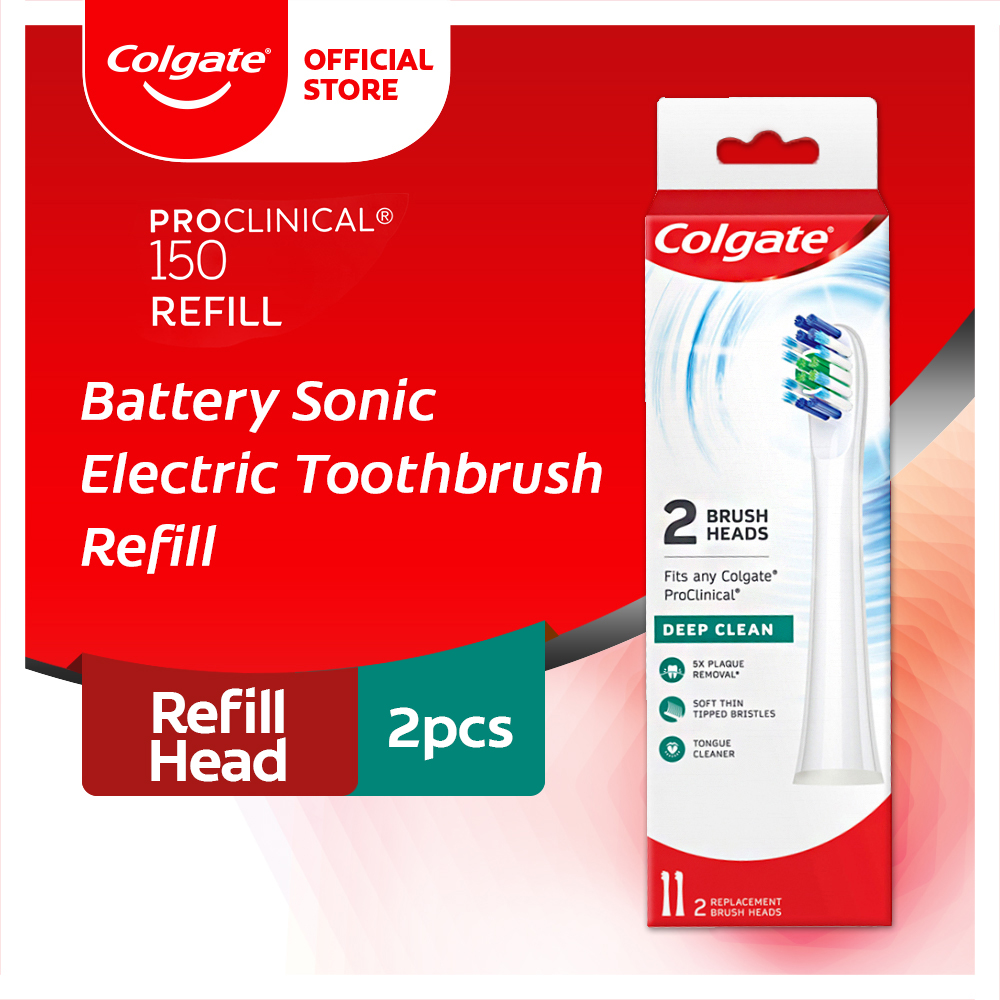 Lazada Philippines - Colgate ProClinical 150 Battery Power Sonic Toothbrush Refill with Soft Bristles