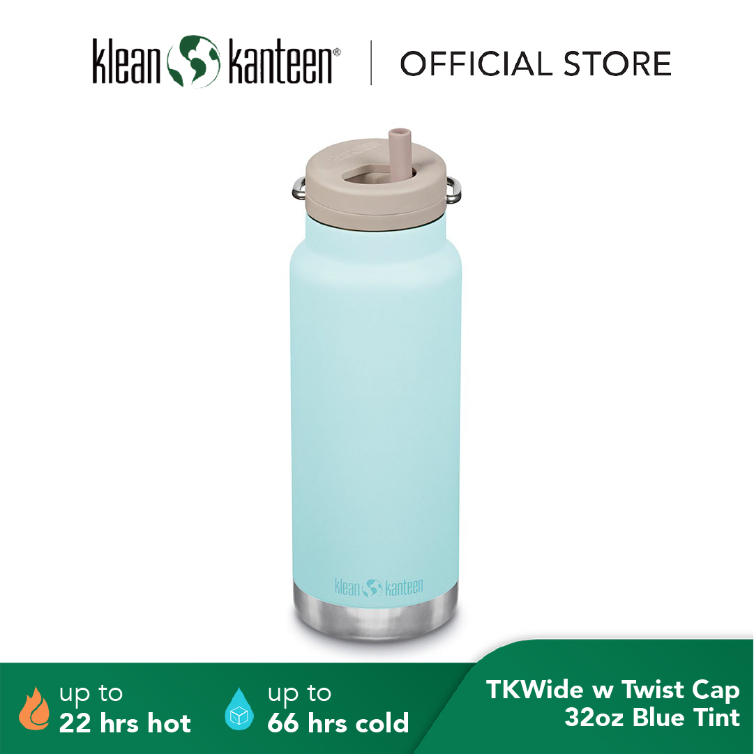 Klean Kanteen TKWide 32oz Bottle with Twist Cap Blue Tint