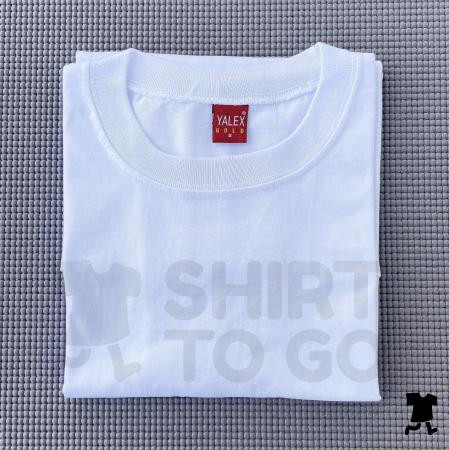 WHITE YALEX Plain T Shirt for Men and Women