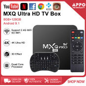 MX Q 5G Ultra HD TV Box + I8 Mini Keyboard