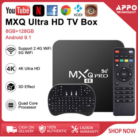 MXQ Pro 4K Android TV Box with Backlit Keyboard