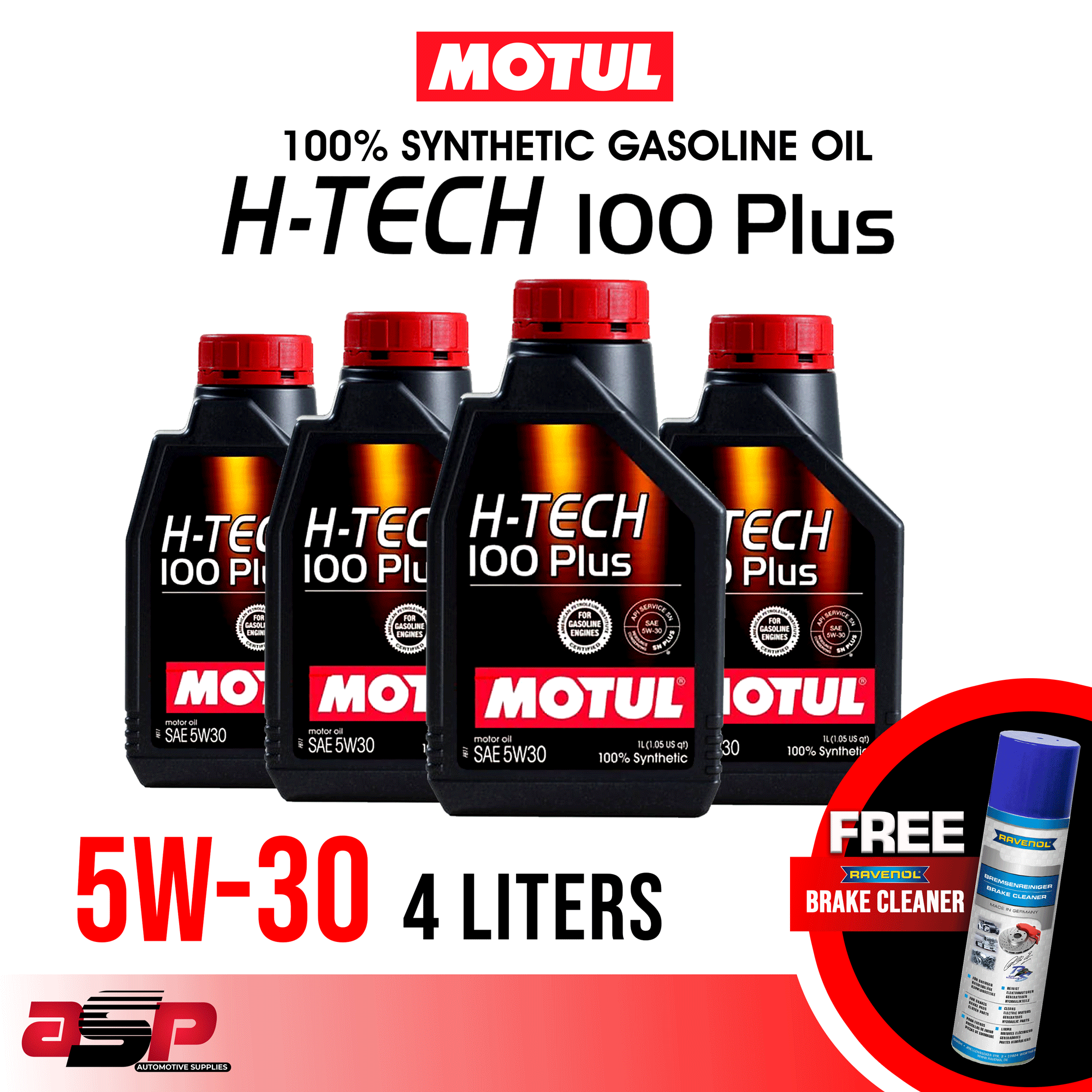 Motul H-Tech 100 Plus 5W-30 Fully Synthetic Oil API SP 5