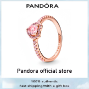 100% authentic Pandora shiny elevated heart ring lover gift JZ1001