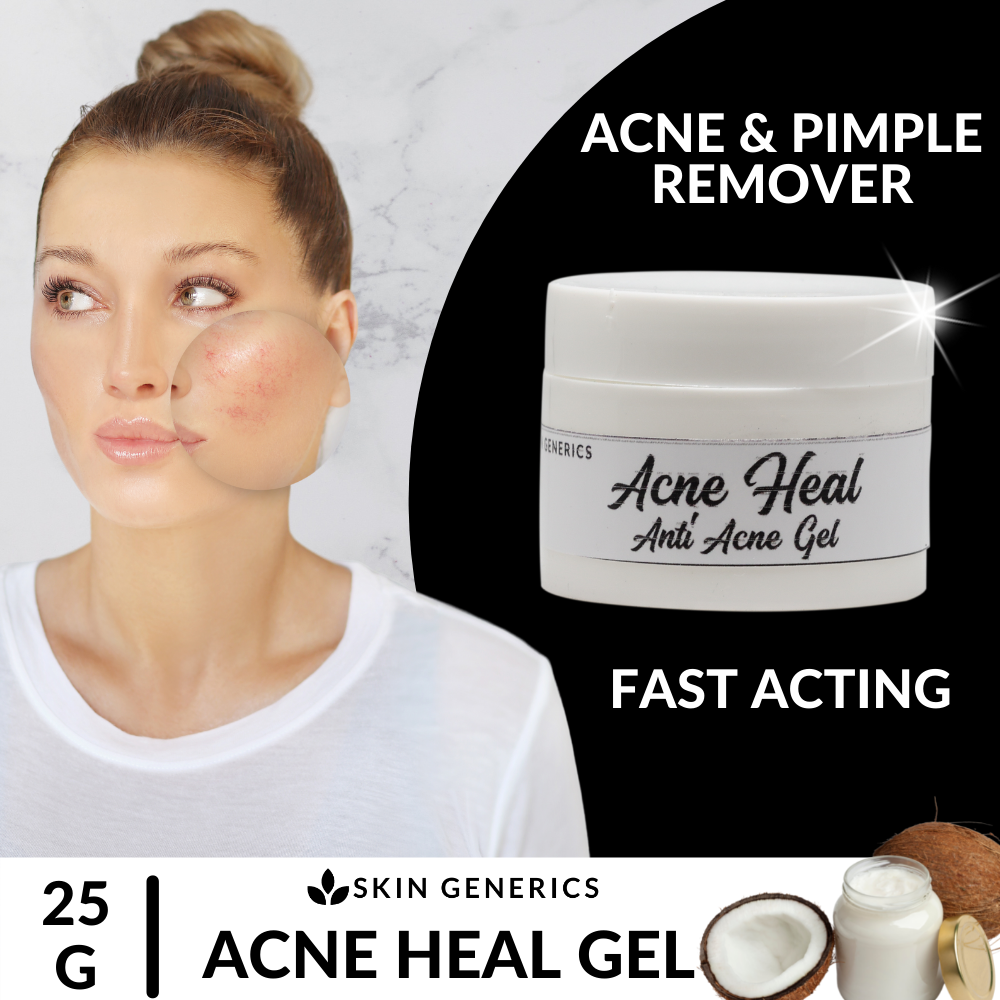 Skin Generics Acne Heal Gel Acne Treatment Anti-Acne Gel Pimple Treatment Erases Scars Scar Remover Anti Acne Facial Pimple Eraser Anti Acne Acne Remover Solution Pimple Treatment Erythromycin 2% Fast Acne Treatment