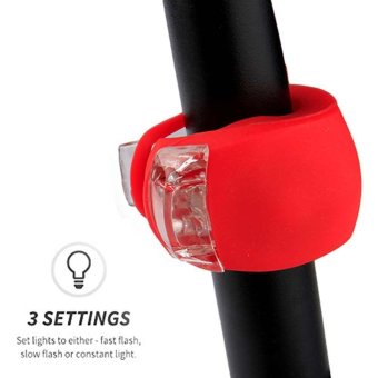 1 Pair Bike Bicycle Safety Warning Waterproof LED Rear Tail Front Frog Lights (Red) June 2018 - 2 1 pair Bike Bicycle Safety Warning Waterproof LED Rear Tail Front Frog Lights (Red) - 2