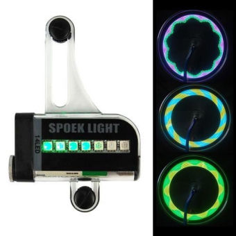 14 LED Motorcycle Cycling Bicycle Bike Wheel Signal Spoke Light Useful July 2018 - 3 14 LED Motorcycle Cycling Bicycle Bike Wheel Signal Spoke Light Useful - 3