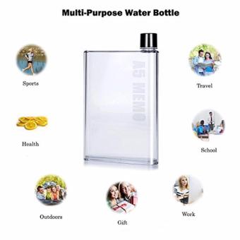 A5 Memo Bottle Portable Ultra Slim 420ML Water Bottle SET OF 2(Clear) June 2018 - 5 A5 Memo Bottle Portable Ultra Slim 420ML Water Bottle SET OF 2(Clear) - 5