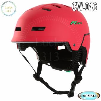 Aidy Best Helmet Sport Bicycle Helmet Large Adjustable CW-046 (None Polish Red) June 2018 - 2 Aidy Best Helmet Sport Bicycle Helmet Large Adjustable CW-046 (None Polish Red) - 2