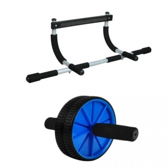 Iron Gym with AB Wheel (Blue)