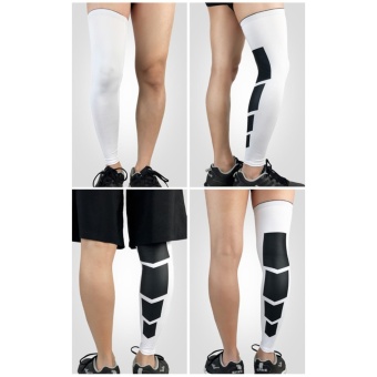 Lengthen Leg Support Sleeves, Compression Mens Over Knee Leg Tights Supports For Basketball Workout GYM Running Cycling Football Sport Single(1 Piece) M - Intl June 2018 - 2 Lengthen Leg Support Sleeves, Compression Mens Over Knee Leg Tights Supports for Basketball Workout GYM Running Cycling Football Sport Single(1 Piece) M - intl - 2