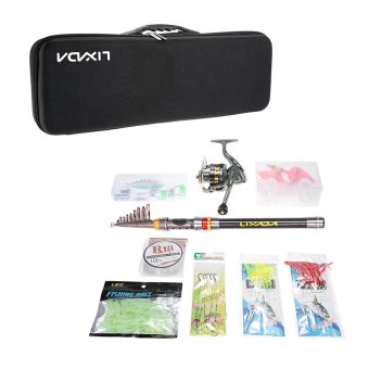 Lixada Telescopic 2.1M Fishing Rod And Reel Combo Full Kit Spinning Fishing Reel Gear Organizer Pole Set With 100M Fishing Line Lures Hooks And Fishing Carrier Bag Case Fishing Accessories - Intl June 2018 - 2 Lixada Telescopic 2.1M Fishing Rod and Reel Combo Full Kit Spinning Fishing Reel Gear Organizer Pole Set with 100M Fishing Line Lures Hooks and Fishing Carrier Bag Case Fishing Accessories - intl - 2