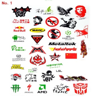 New Mountain Bike Bicycle Cycling Sticker Skateboard DecalDecoration Scratching Sticker Random Pattern - Intl June 2018 - 3 New Mountain Bike Bicycle Cycling Sticker Skateboard DecalDecoration Scratching Sticker Random Pattern - intl - 3