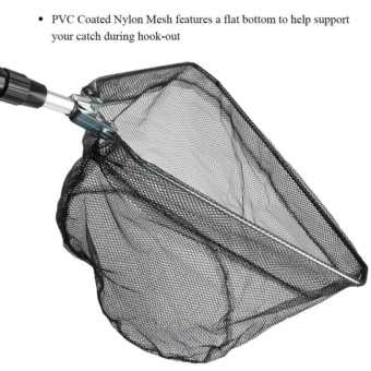 Nylon Folding Fishing Net Aluminum Alloy Handle With DelicatePatterns Rubber Handle Grip Hand Net - Intl June 2018 - 3 Nylon Folding Fishing Net Aluminum Alloy Handle With DelicatePatterns Rubber Handle Grip Hand Net - intl - 3