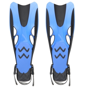 Pair Of Wave Snorkeling Open Heel Fins Flippers - Size S/M (Blue) June 2018 - 2 Pair of Wave Snorkeling Open Heel Fins Flippers - Size S/M (Blue) - 2