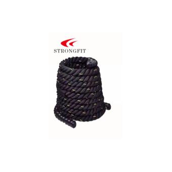 Strongfit Battle Ropes For Core Exercise (30 Ftx 2 Inch) Black With Yellow May 2018 - 2 Strongfit Battle Ropes for Core Exercise (30 ftx 2 inch) black with yellow - 2