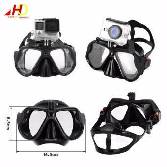Swimming Diving Scuba Mask Silicone Tempered Glass Anti-Fog Gogglesw/ Universal Action Camera Docking System (Black) July 2018 - 3 Swimming Diving Scuba Mask Silicone Tempered Glass Anti-Fog Gogglesw/ Universal Action Camera Docking System (Black) - 3