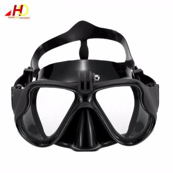 Swimming Diving Scuba Mask Silicone Tempered Glass Anti-Fog Gogglesw/ Universal Action Camera Docking System (Black) July 2018 - 2 Swimming Diving Scuba Mask Silicone Tempered Glass Anti-Fog Gogglesw/ Universal Action Camera Docking System (Black) - 2