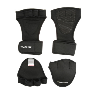 TOMSHOO Unisex Weightlifting Gloves With Wrist Wrap Hand Grip PadsBundle Set For Men And Women 2-in-1 Fitness Bundle For CrossTraining - Intl June 2018 - 2 TOMSHOO Unisex Weightlifting Gloves with Wrist Wrap Hand Grip PadsBundle Set for Men and Women 2-in-1 Fitness Bundle for CrossTraining - intl - 2