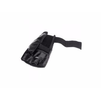 Training Sparring Half Mitts Leather MMA Muay Thai Black Pair June 2018 - 2 Training Sparring Half Mitts Leather MMA Muay Thai Black Pair - 2