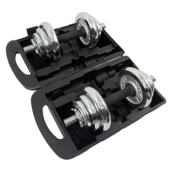 York Fitness 20kg Spinlock Chrome Adjustable Dumbbell Set June 2018 - 5 York Fitness 20kg Spinlock Chrome Adjustable Dumbbell Set - 5