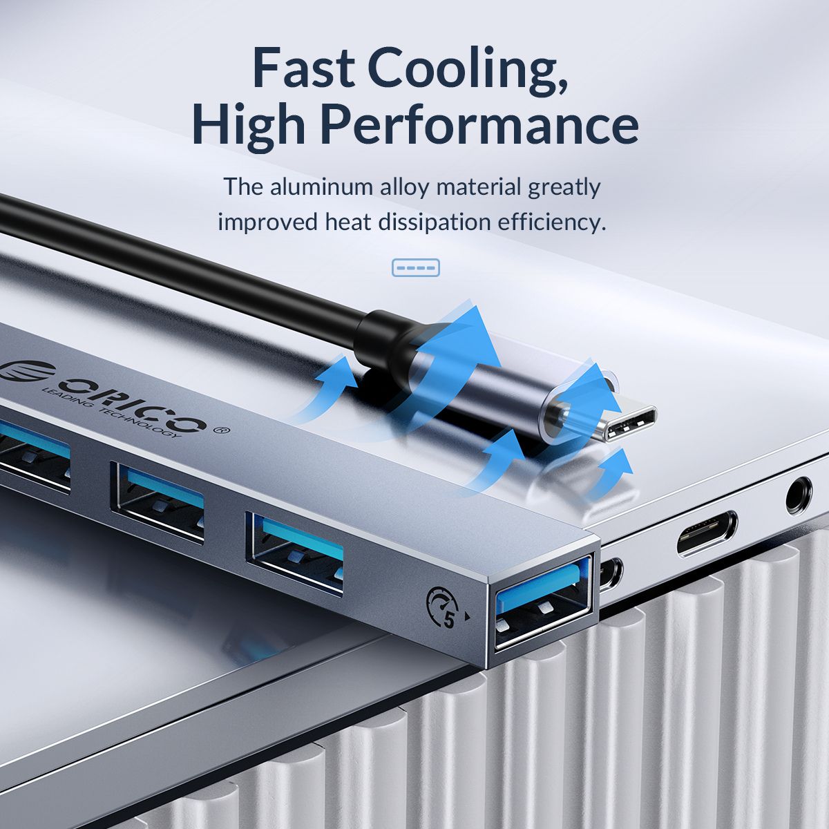 ORICO 4-in-1 USB 3.0 HUB for Windows MacOS Linux Computer PC Laptop Ma ...