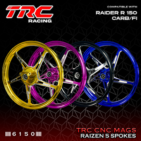 Trc Cnc Mags Raizen 5 Spokes For Raider R150 FI/CARB 6150