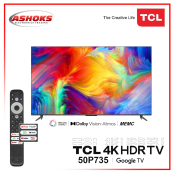 TCL 50P735 4K HDR TV with Google TV