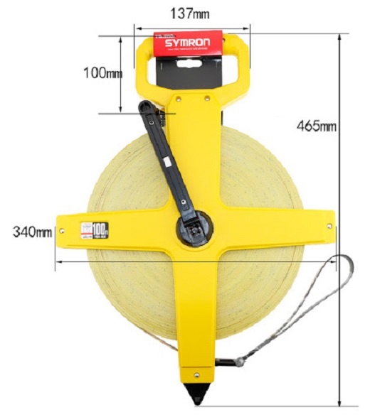 Tajima Symron-R Fibreglass Tape Measure with End Hook 00ZTJMSMRN-R