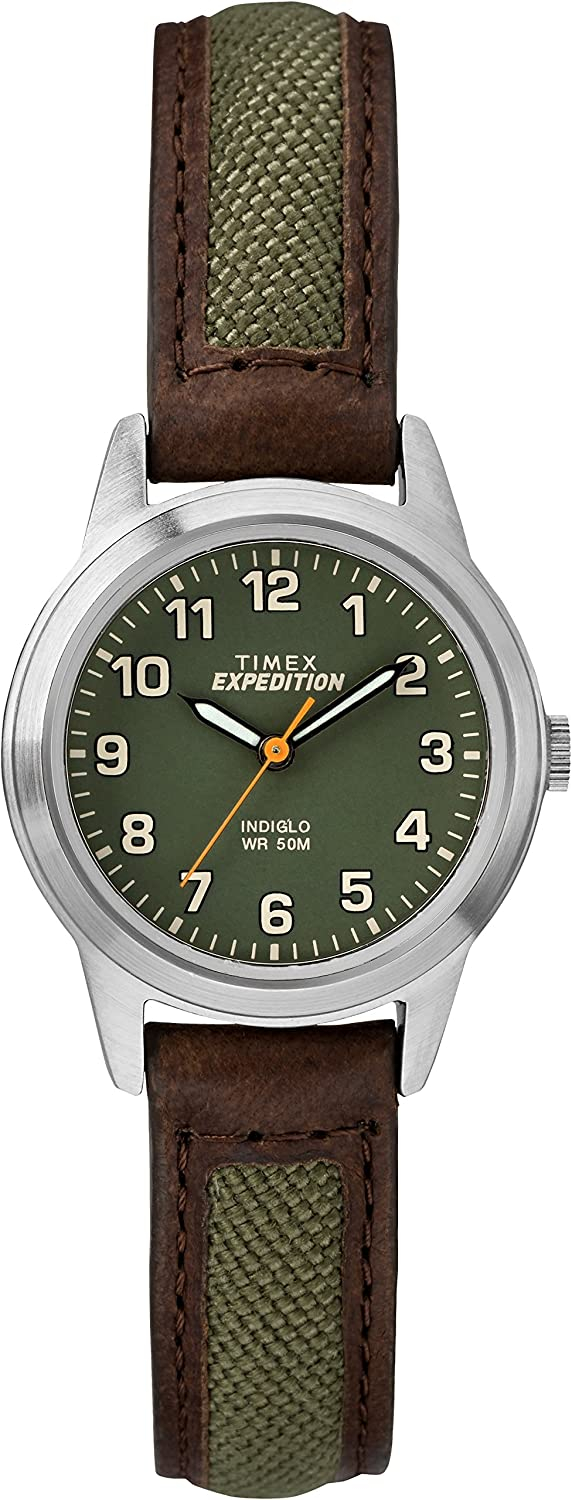 Timex Women's Expedition Metal Field Mini Watch Brown/Green | Lazada PH
