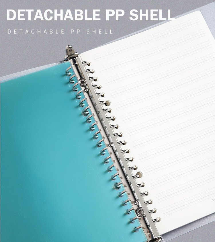 M&G A4/A5/B5/A6 PP Double Spiral Notebook Checkered/Cornell