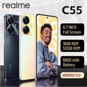 Realme C55 16GB RAM+512GB ROM 6.7" New Smartphone